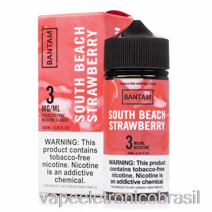 Vape Vaporesso Morango Praia Sul - Vape Bantam - 100ml 6mg